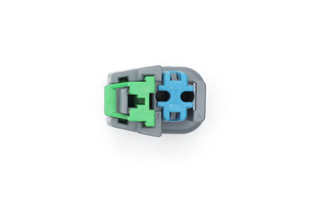 GM LS injector connector for EV6 USCAR type injectors.
Grey with a white TPA and a green TPA. Made by Delphi GT150 series 2 pin way terminal, sealed
Set comes with terminals and seals
can be used with most OEM and aftermarket USCAR injectors
avaliable as a set of 4,6 or 8
View 14