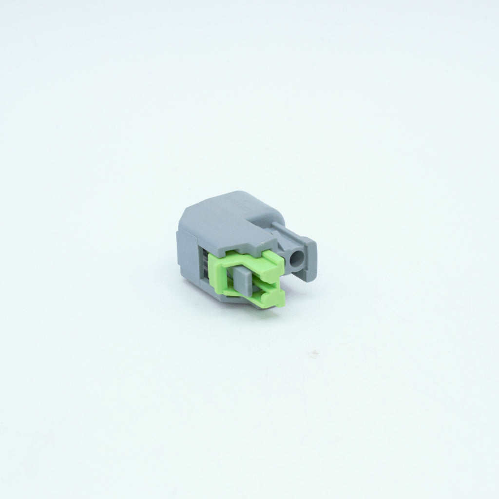 GM LS injector connector for EV6 USCAR type injectors.
Grey with a white TPA and a green TPA. Made by Delphi GT150 series 2 pin way terminal, sealed
Set comes with terminals and seals
can be used with most OEM and aftermarket USCAR injectors
avaliable as a set of 4,6 or 8