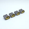 Set of 4 ignition coil connectors for Nissan SR20 SR engines
Grey with yellow TPA, made by Sumitomo 62 series (similar to RS type E) 3 way terminal pin sealed

sold in packs of 4, 6 for SR and RB engines