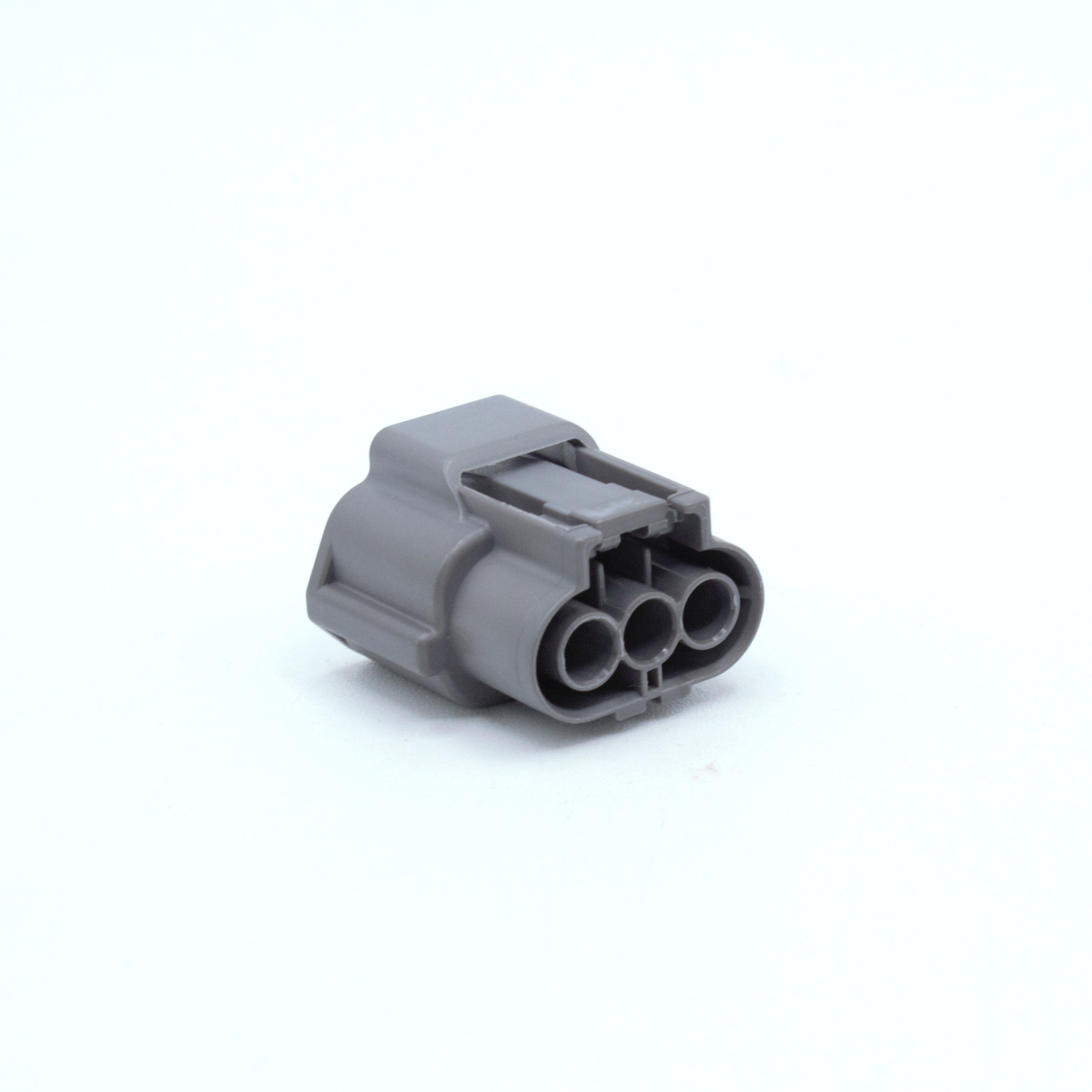 Ignition coil connector for Nissan GTR R35 coils
Grey with white TPA, made by Sumitomo RS type E series (similar to 62 series) 3 way terminal pin sealed

sold in packs of 4, 6 for SR and RB, JZ 7M engines