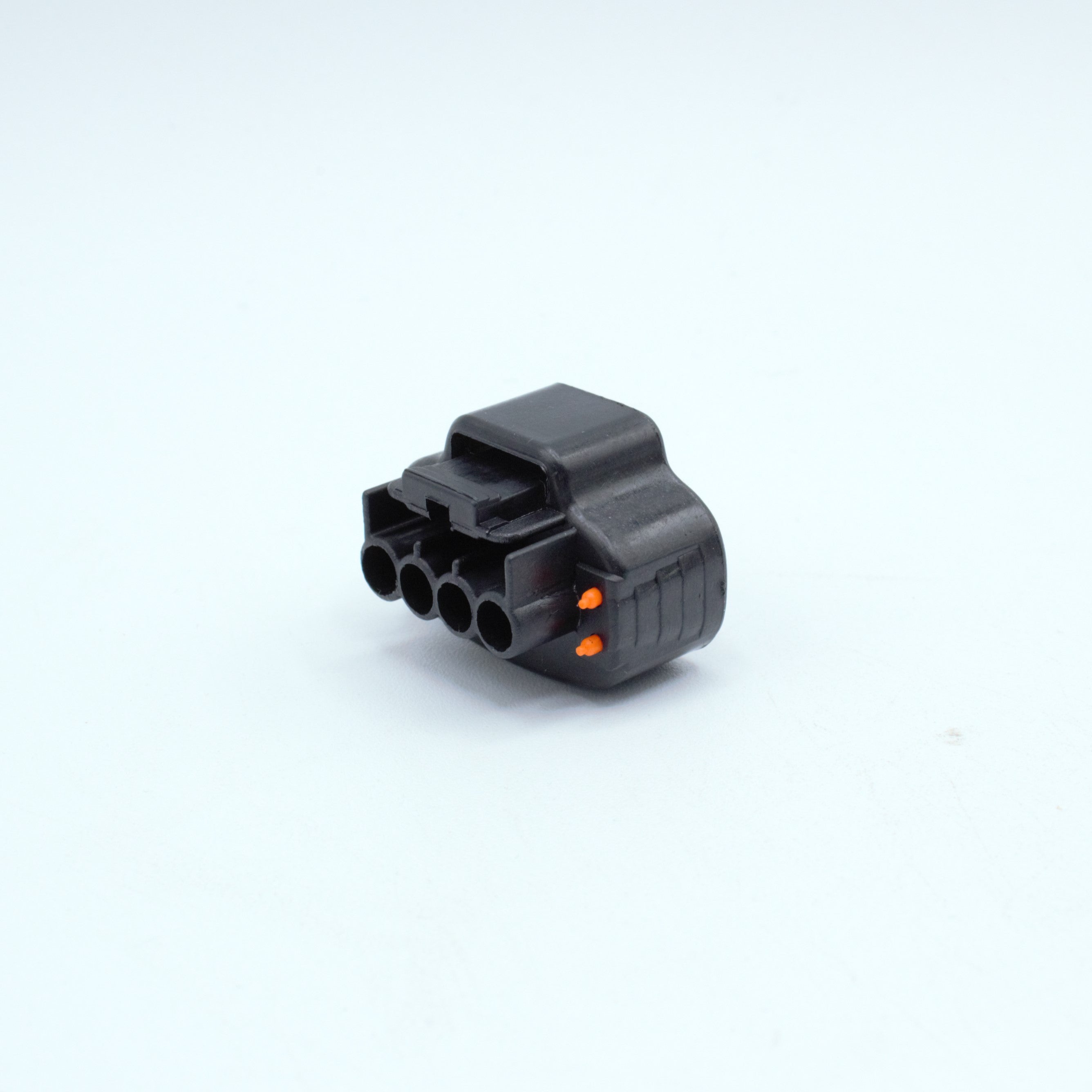 Toyota 1UZ VVTI ignition coil connector
Black with orange seal red seals and a White TPA
4 way terminal pin, sealed
Made by Sumitomo TS series

Sold in packs of 8, comes with terminals and seals