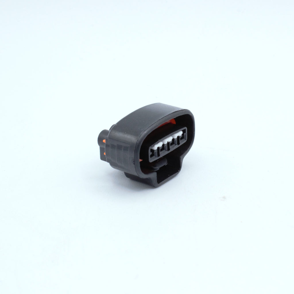 Toyota 1UZ VVTI ignition coil connector
Black with orange seal red seals and a White TPA
4 way terminal pin, sealed
Made by Sumitomo TS series

Sold in packs of 8, comes with terminals and seals