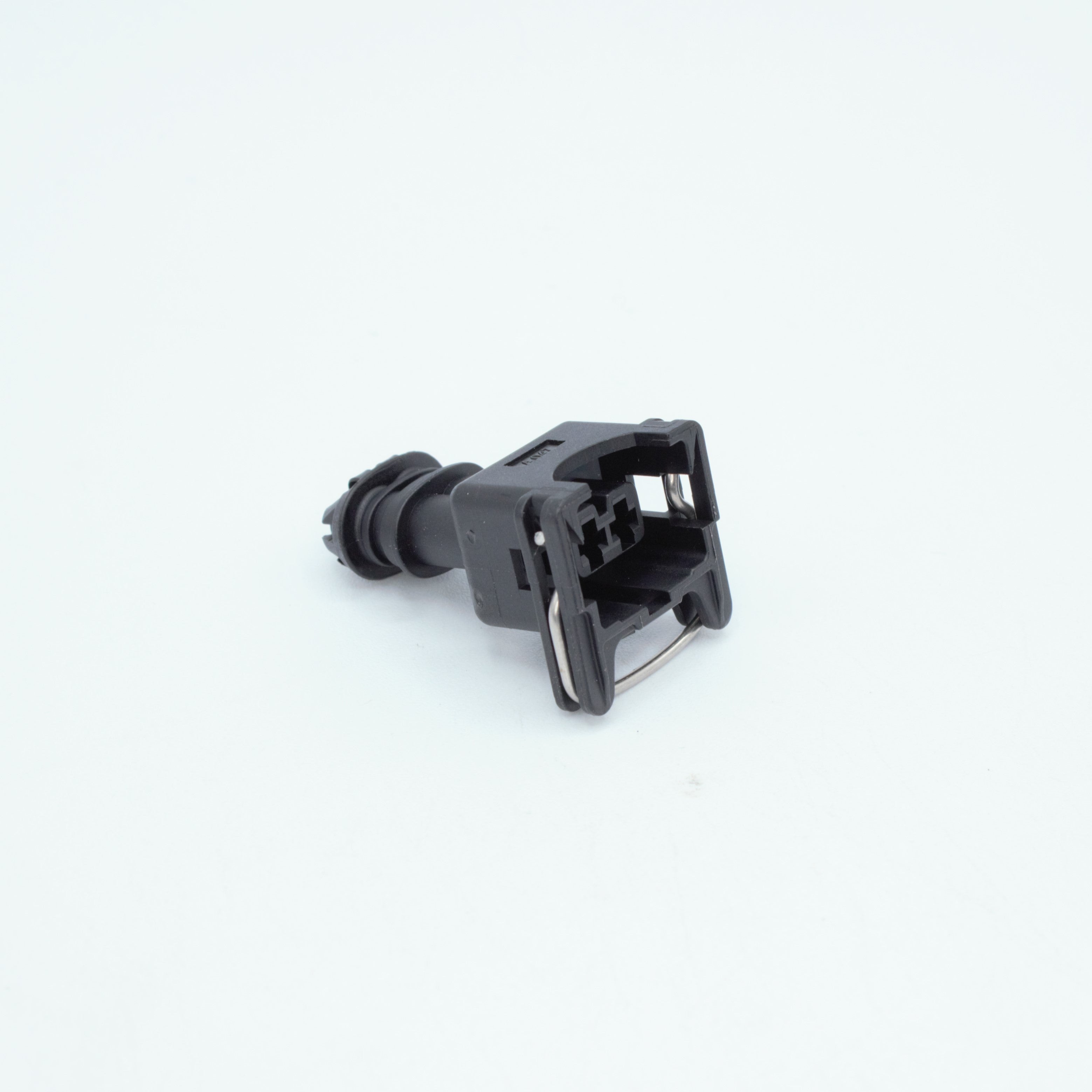 EV1 Jetronic fuel injector connector
black with a metal retention tang CPA and a black TPA at the back
Uses JPT terminals, sealed
Made by TE formerly Bosch

sold as a set of 4, 6 or 8 with terminals and seals
