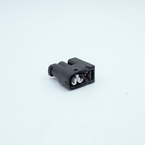 Toyota ignition coil connector
2 pin way terminal, sealed
Black with white TPA in center
Made by Yazaki Sumitomo 090 090II series

commonly used in UZ ignition systems with distributors and 1JZ 2JZ coils as well as 7M and other Toyota engines

sold as a set of 2, 3 or 6, comes with terminals and seals