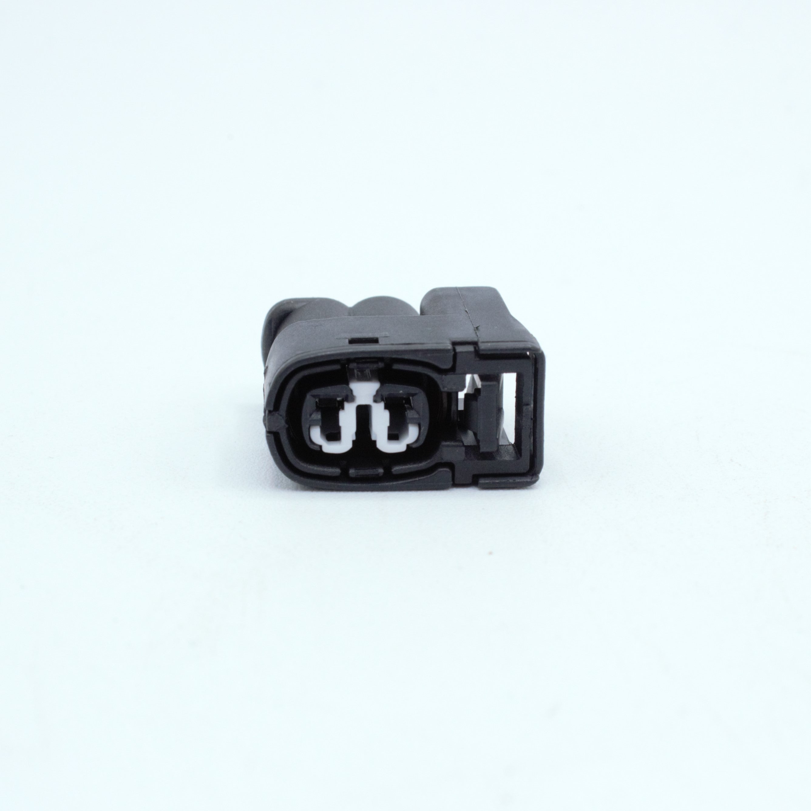 Toyota ignition coil connector
2 pin way terminal, sealed
Black with white TPA in center
Made by Yazaki Sumitomo 090 090II series

commonly used in UZ ignition systems with distributors and 1JZ 2JZ coils as well as 7M and other Toyota engines

sold as a set of 2, 3 or 6, comes with terminals and seals