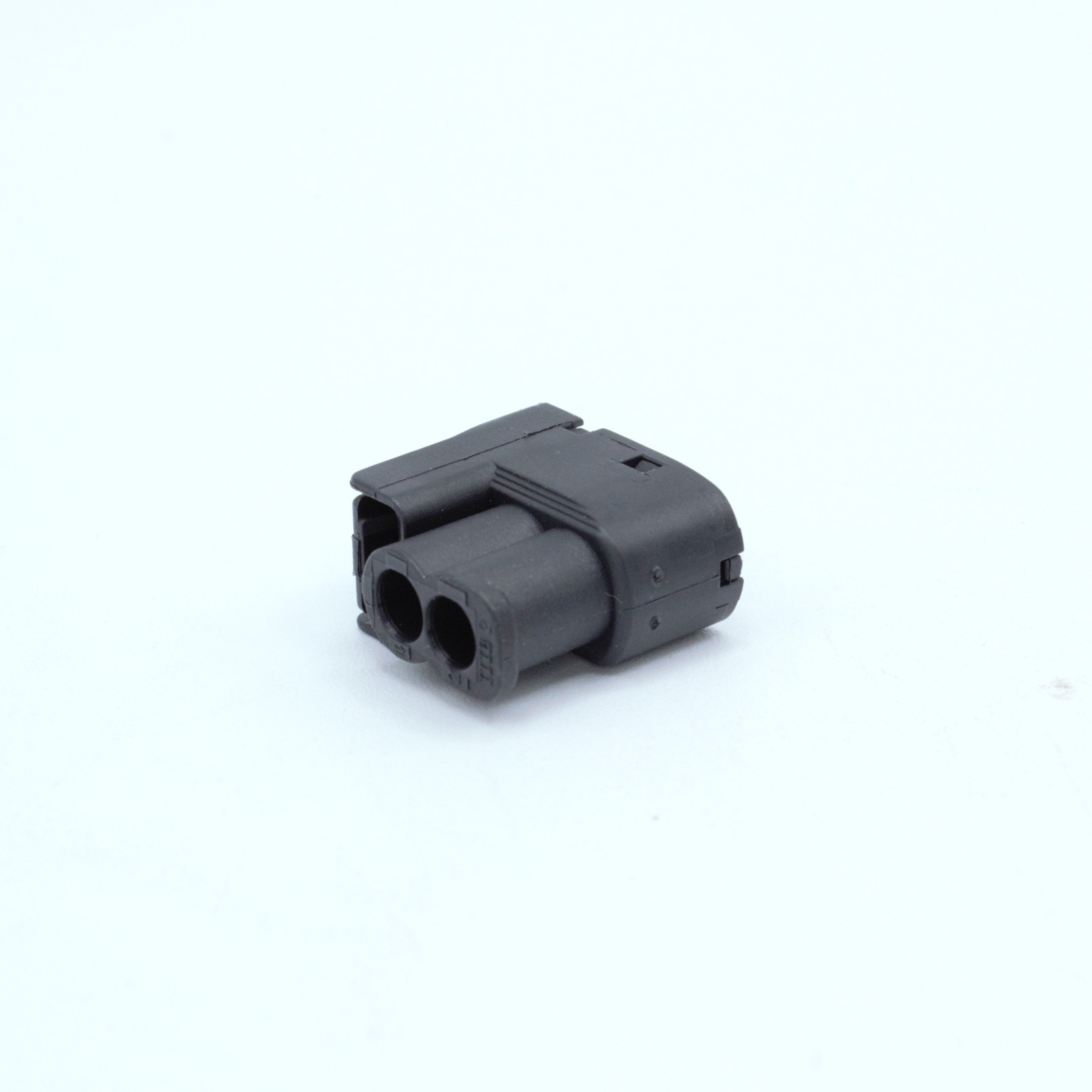 Toyota ignition coil connector
2 pin way terminal, sealed
Black with white TPA in center
Made by Yazaki Sumitomo 090 090II series

commonly used in UZ ignition systems with distributors and 1JZ 2JZ coils as well as 7M and other Toyota engines

sold as a set of 2, 3 or 6, comes with terminals and seals