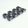 Set of 8 Toyota 3UZ 1ZZ ignition coils 
black with white TPA
Sealed
4 way terminal pin
Made by Yazaki 090 090 II series

Common upgrade for SR20 ignition systems, JZ and RB
sold as a set of 4 with terminals and seals