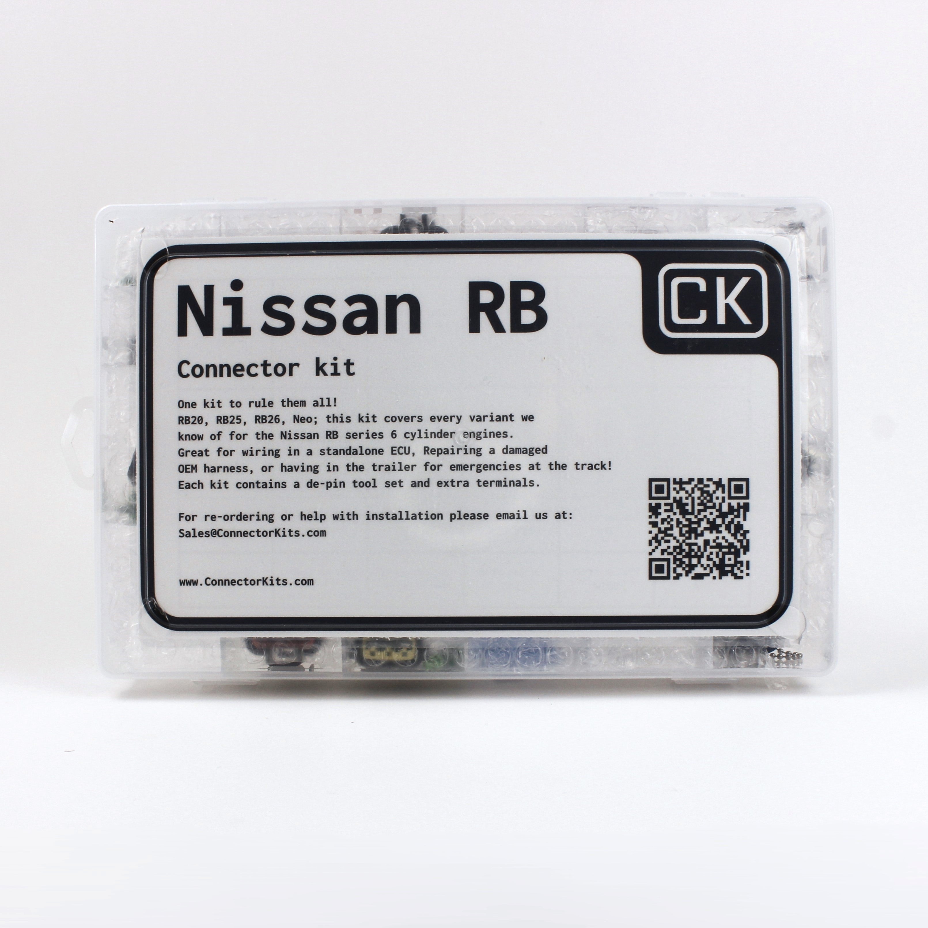 Nissan RB connector kit
all RB connectors in one kit with terminals and seals and a de-pin tool set
Perfect for you Nissan RB engine in a skyline r32 r33 r34 or 240SX swapped with an RB20 RB25 or RB26